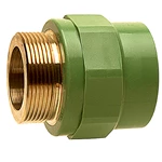 PP-R OVERGANG M/MESSING URG - GRØN