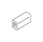 PPs SQUARE PIPE GREY RAL 7037
