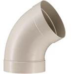 PP VENTILATIONSBØJNING - GRÅ RAL 7032