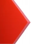 PVC-CAW EXTRUDED SHEET, RED RAL 9900. (5,80 KG) - WITHOUT FOIL
