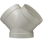 PP VENTILATIONS Y-STYKKE - GRÅ RAL 7032