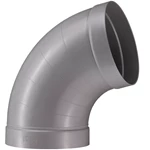PPsVENTILATIONSBØJNING - GRÅ RAL 7037