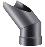 PVC VENTILATIONS SADDEL M/MUFFE - GRÅ RAL 7011