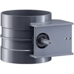 PVC VENTILATIONS REGULERINGSSPJÆLD M/ KONSOL FOR AKTUATOR, MFXMF - GRÅ RAL 7011