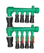COMPLETE PP-R GEOTHERMAL MANIFOLD, 5 X 40 / 1 X 40