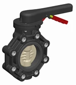 2(75 MM) CEPEX PP-H (XTM) LUG BUTTERFLY VENTIL (65119), EPDM