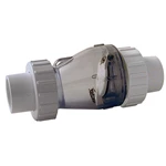 TRANSPARENT PVC KONTRAKLAPVENTIL U/FJEDER (VALTERRA)
