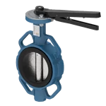 50 MM DN40 STEEL BUTTERFLYVALVE  WAFER WITH LEVER  GASKET  EPDM, DISK IN DUPLEX  STEEL