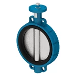 50 MM DN40 STÅL BUTTERFLYVENTIL WAFER MED GEAR  PAKNING EPDM, KLAP I DUPLEXSTÅL