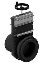 PL-GATEVALVE-SPINDLE - AISI316 - WITH HAND WHEEL - ENSIDET DIN-FLANGE