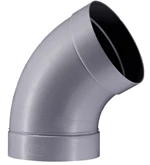 PPS VENTILATIONSBØJNING - GRÅ RAL 7037