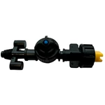 KOMPLET DAN OVERBRUSNING MED LPD KONTRAVENTIL, DYSEOVERGANG OG DYSEHUS M/80GR GUL DYSE - KOMPLET