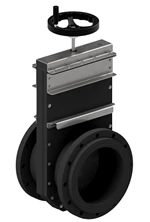 PL-GATEVALVE-SPINDLE - AISI316 - WITH HAND WHEEL - DOUBLE DIN-FLANGE