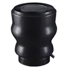PE VENTILATIONS JETHÆTTE M/ REGNUDSKILLER - SORT