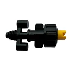 DAN KOMPLET DYSEHUS M/80GR GUL DYSE T/OVERBRUSNING - KOMPLET