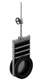 PL-GATEVALVE-SPINDLE - DUPLEX - WITH HAND WHEEL - DOUBLE DIN-FLANGE