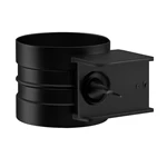 PE VENTILATION VOLUME CONTROL DAMPER WITH PNEUMATIC ACTUATOR, F/F - BLACK