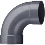 PVC VENTILATIONSBØJNING - GRÅ RAL 7011