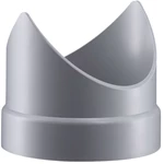 PPs VENTILATIONS SADDEL M/MUFFE - KORT MODEL - GRÅ RAL 7037