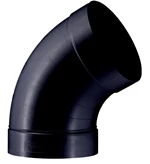 PPs-ELVENTILATIONSBØJNING - SORT