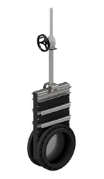 PL-GATEVALVE-SPINDLE - DUPLEX - WITH HAND WHEEL - DOUBLE DIN-FLANGE