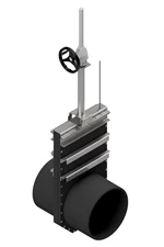 PL-GATEVALVE-SPINDLE - DUPLEX - WITH HAND WHEEL