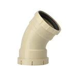 PP VENTILATIONSBØJNING M/IN.MF. - GRÅ RAL 7032