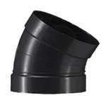 PPs-EL VENTILATIONSBØJNING - SORT