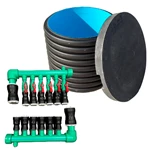 KOMPLET PP-R JORDVARME SÆT, 6 X 40 / 1 X 63  MED 800 BRØND, KEGLE OG 840 MM LÅG