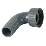 PP ELBOW WITH NUT