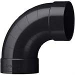 PE VENTILATIONSBØJNING - SORT