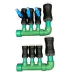 KOMPLET PP-R FORDELER MED HANER PÅ 1 SIDE, 3 X 25 / 1 X 40