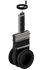 PL-GATEVALVE-SPINDLE- DUPLEX - WITH HAND WHEEL - DOUBLE DIN-FLANGE