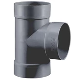 PVC VENTILATIONS TEE - GRÅ RAL 7011