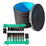 KOMPLET PP-R JORDVARME SÆT, 7 X 40 / 1 X 63  MED 1000 BRØND, KEGLE OG 840 MM LÅG