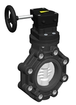 CEPEX PVDF XTM LUG BUTTERFLY VALVE-EPDM- WITH GEARBOX