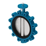 50 MM DN40 STÅL BUTTERFLYVENTIL LUG MED GEAR  PAKNING EPDM, KLAP I DUPLEXSTÅL