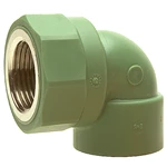 PP-R -BØJNING M/MESSING IRG - GRØN