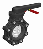 CEPEX PVDF XTM LUG BUTTERFLY VALVE - EPDM