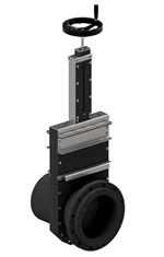 PL-GATEVALVE-SPINDLE- DUPLEX - WITH HAND WHEEL - DIN-FLANGE ON 1 SIDE