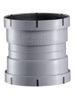 PPs VENTILATIONS DOBBELTMUFFE M/IN.MF. - GRÅ RAL 7037