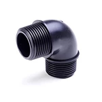 PP THREADED ELBOW MALE/MALE